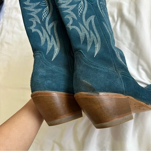 Idyllwind turquoise suede cowgirl boots - Picture 5 of 6